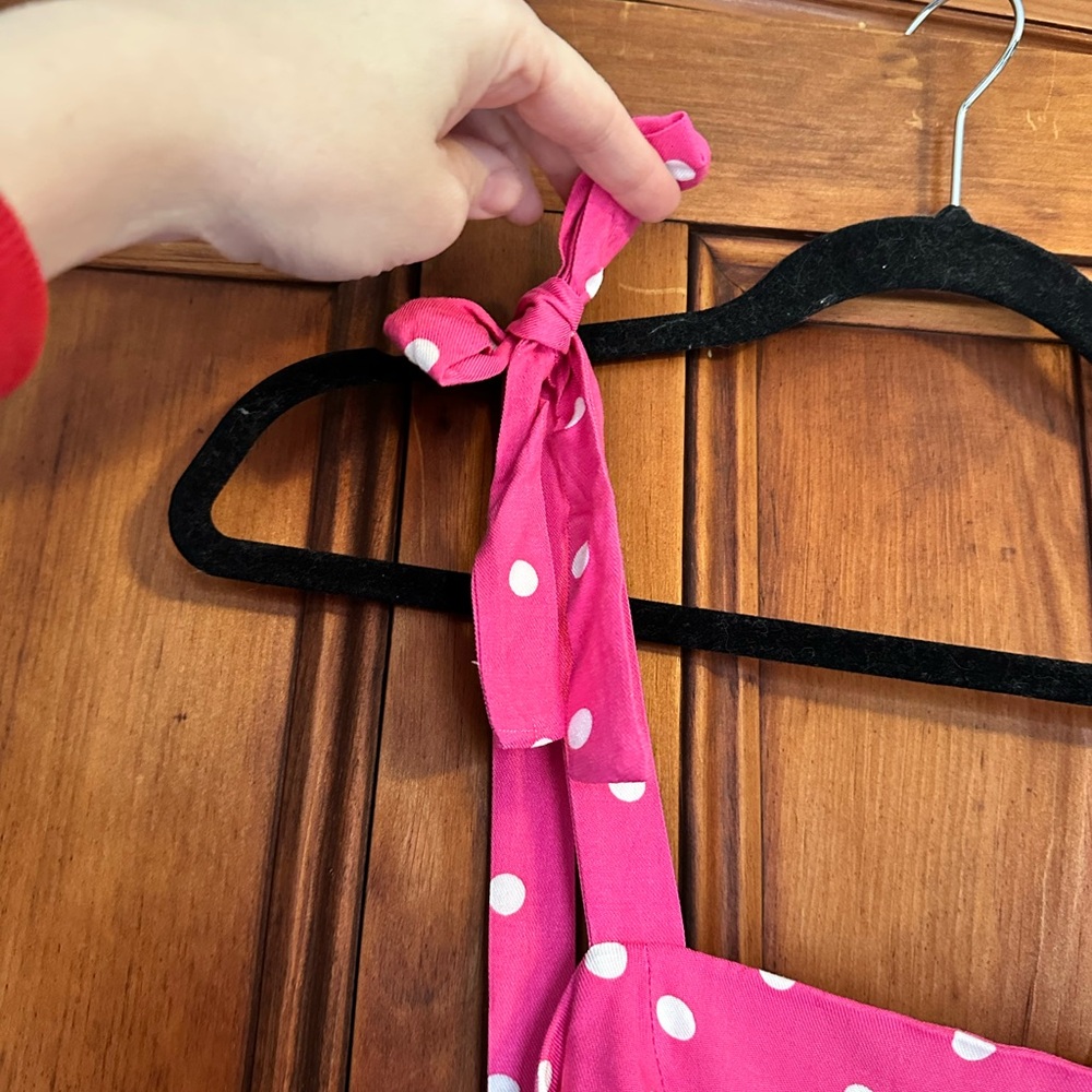 Draper James Pink and White Bow Strap Dress - Picture 5 of 7